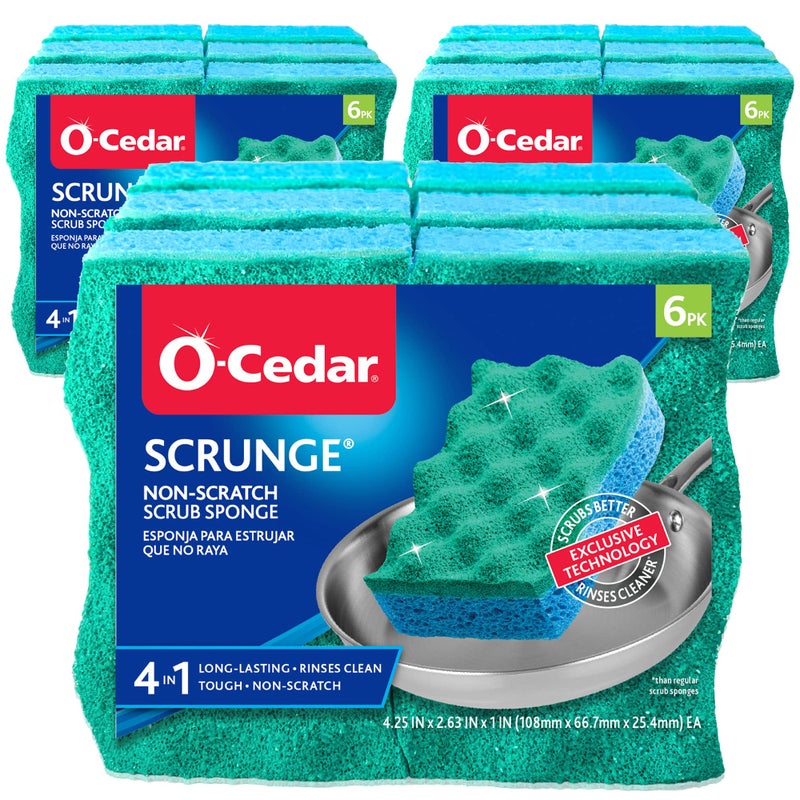 o cedar O-Cedar Multi-Use Scrunge Scrub Sponge (Pack - 18) - Image 1